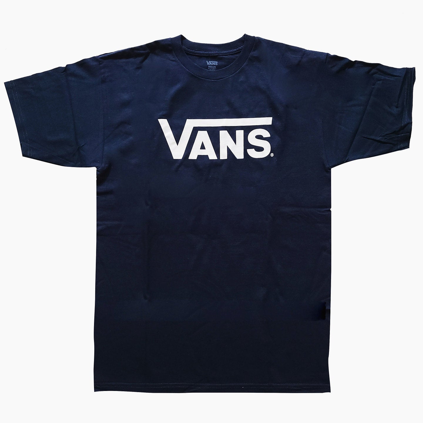 Camiseta Vans Classic Logo Azul Oscuro Hombre