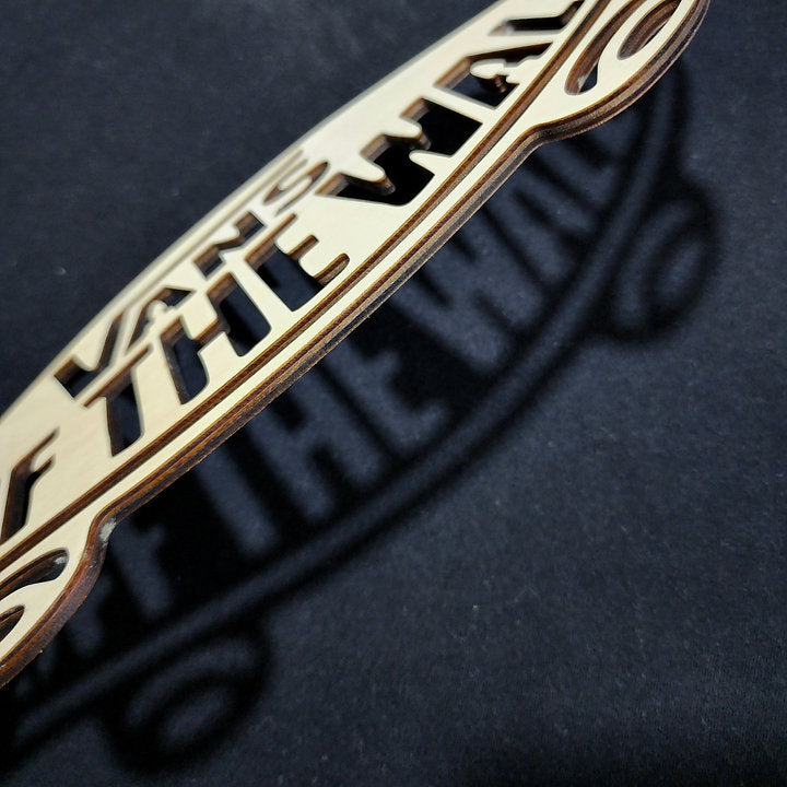 Logo Vans Off The Wall en Madera