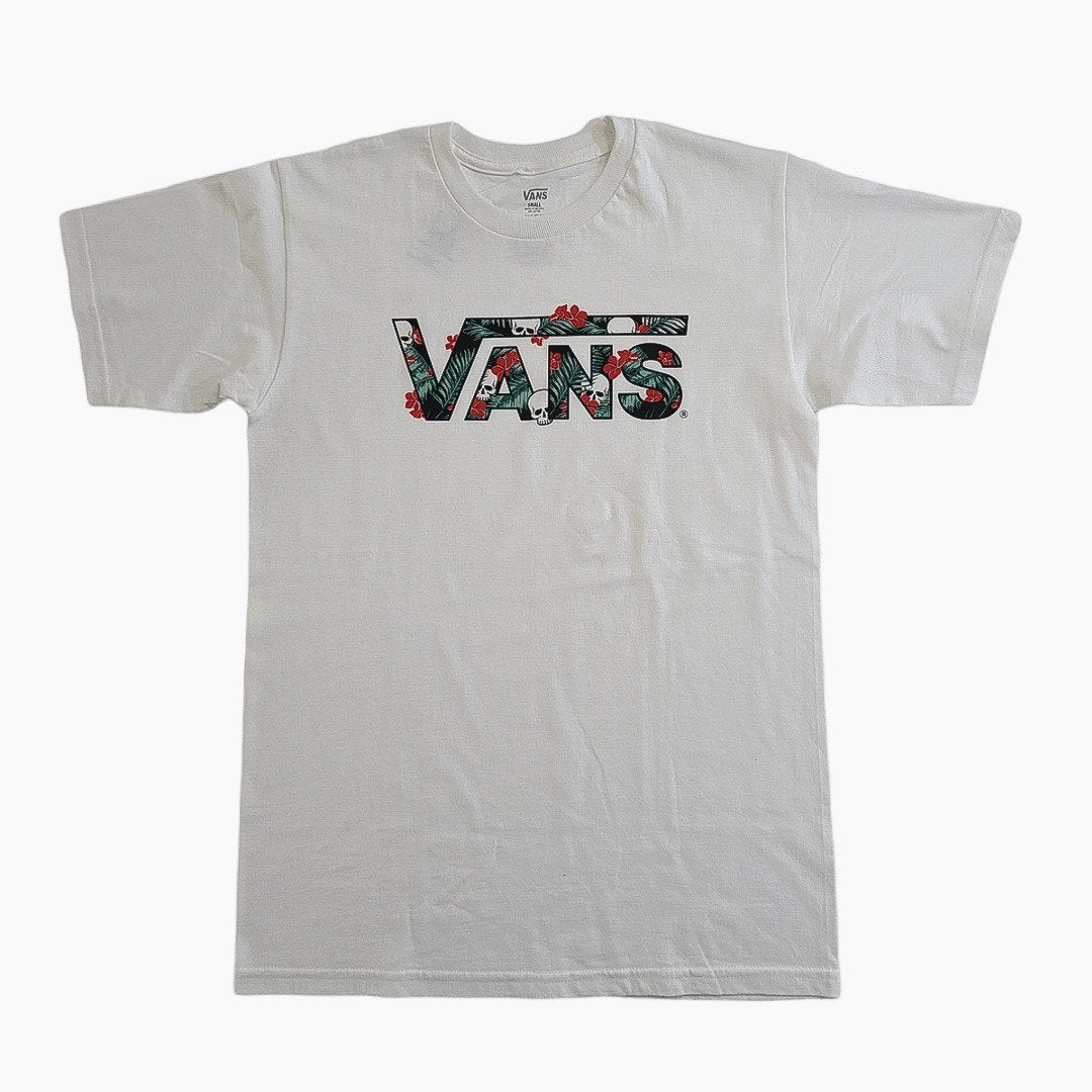 Camiseta Vans Invisible Palms Blanco Hombre