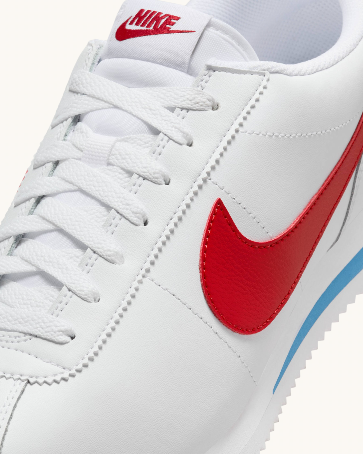 Tenis Nike Cortez Leather White Varsity Blue Red