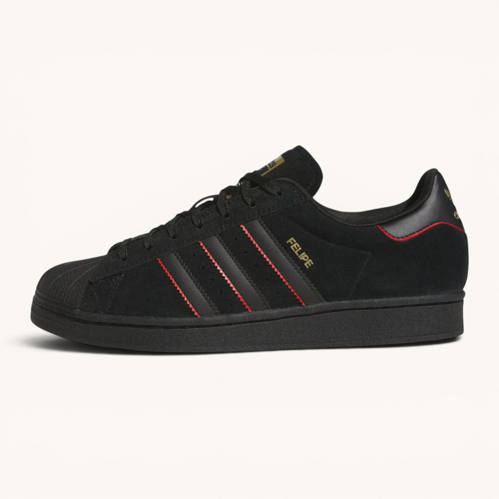 Tenis Adidas Superstar ADV Felipe Core Black & Better Scarlet