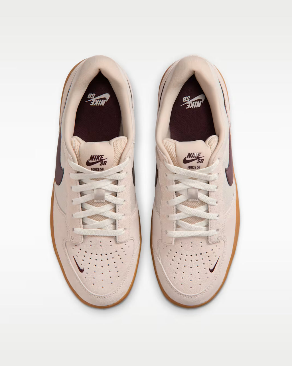 Tenis Nike SB Force 58 Cream, Burgandy & Gum