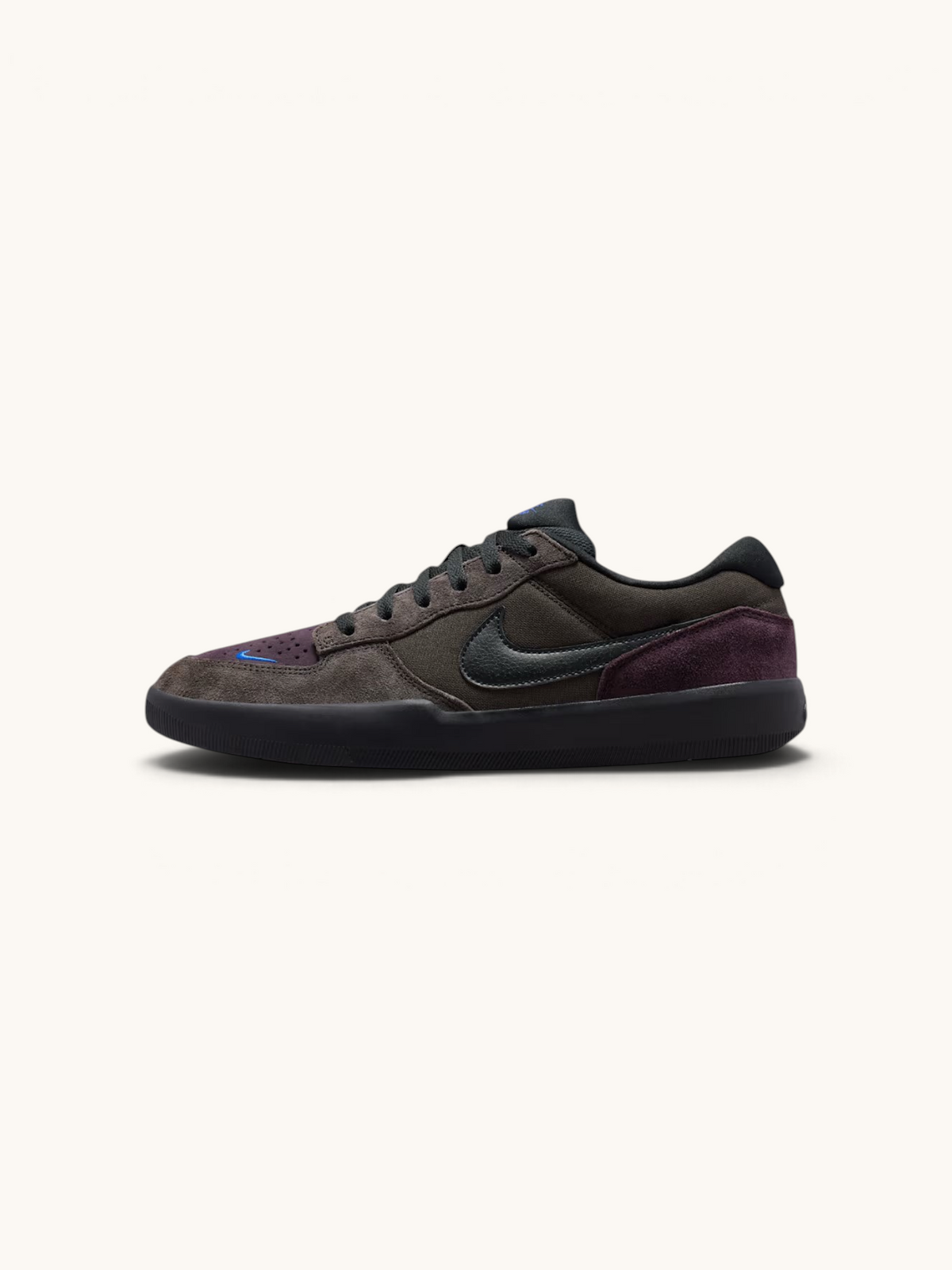 Zapatillas de skate FRIDAY.COM.CO Nike SB Force 58 en tonos marrón y morado con detalles en cuero y gamuza