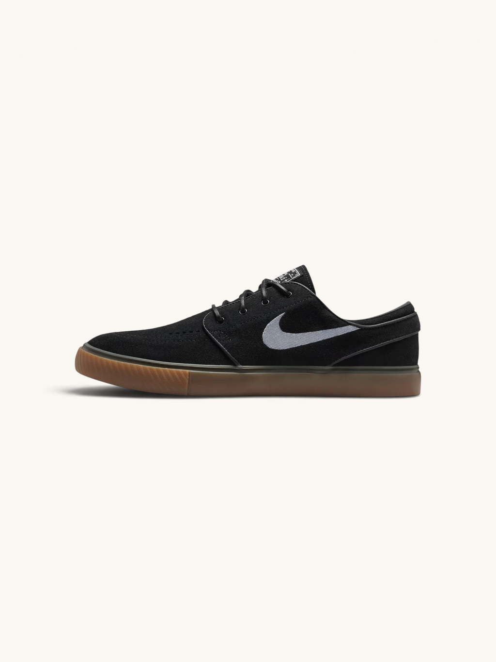Tenis de skate FRIDAY.COM.CO Nike SB Zoom Janoski OG+ en gamuza negra con suela de goma color caramelo
