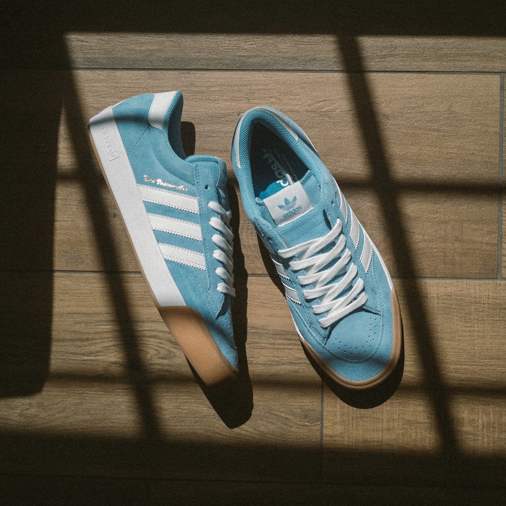 Tenis Adidas Nora Light Blue, Cloud White & Gum