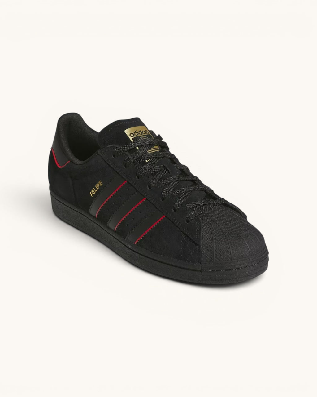 Tenis Adidas Superstar ADV Felipe Core Black & Better Scarlet