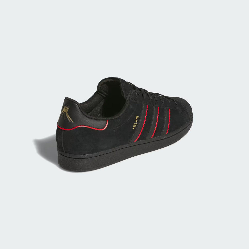 Tenis Adidas Superstar ADV Felipe Core Black & Better Scarlet