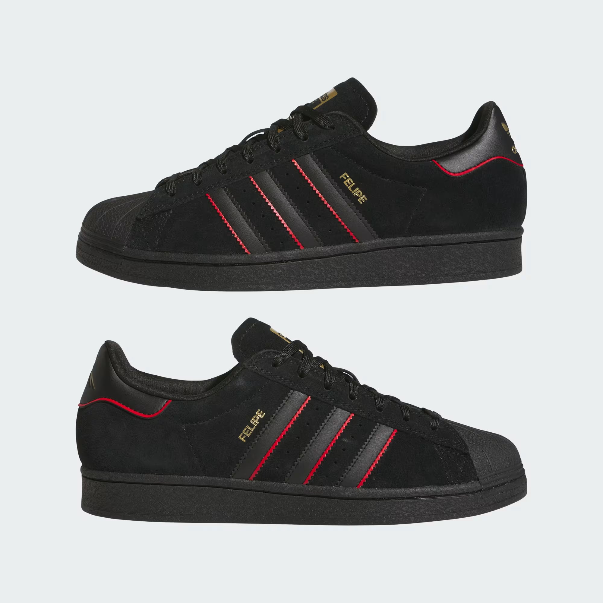Tenis Adidas Superstar ADV Felipe Core Black & Better Scarlet