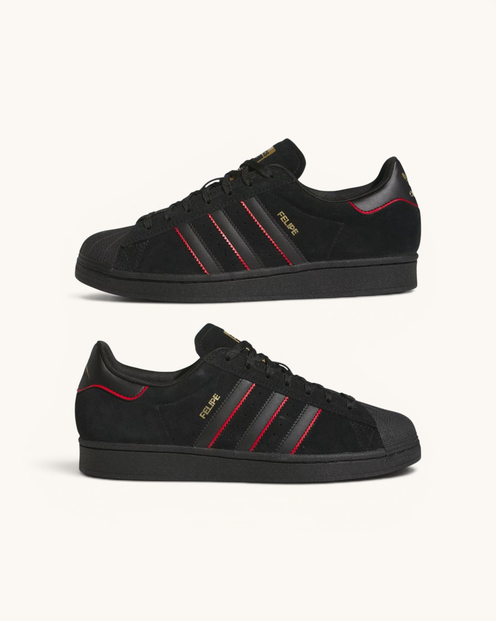 Tenis Adidas Superstar ADV Felipe Core Black & Better Scarlet