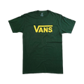 Camiseta Vans Classic Logo Verde Amarillo Hombre