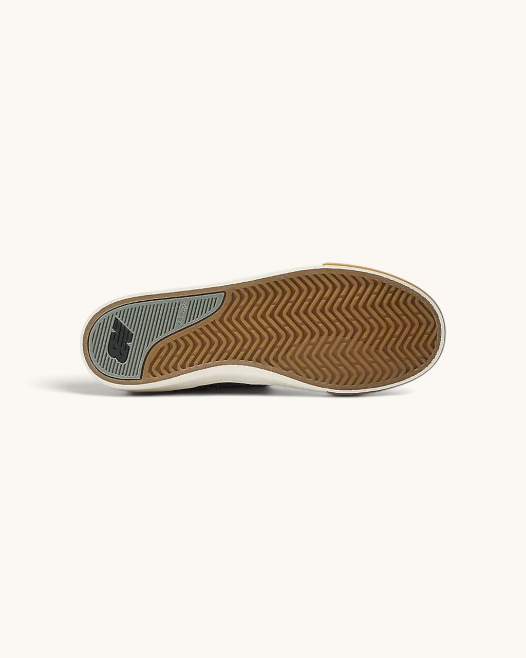 FRIDAY.COM.CO New Balance Numeric 306 skate shoe showing the durable gum rubber vulcanized outsole tread pattern