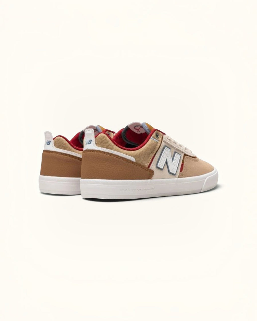 Zapatillas de skate FRIDAY.COM.CO New Balance Numeric 306 en tonos beige y marrón con suela vulcanizada blanca