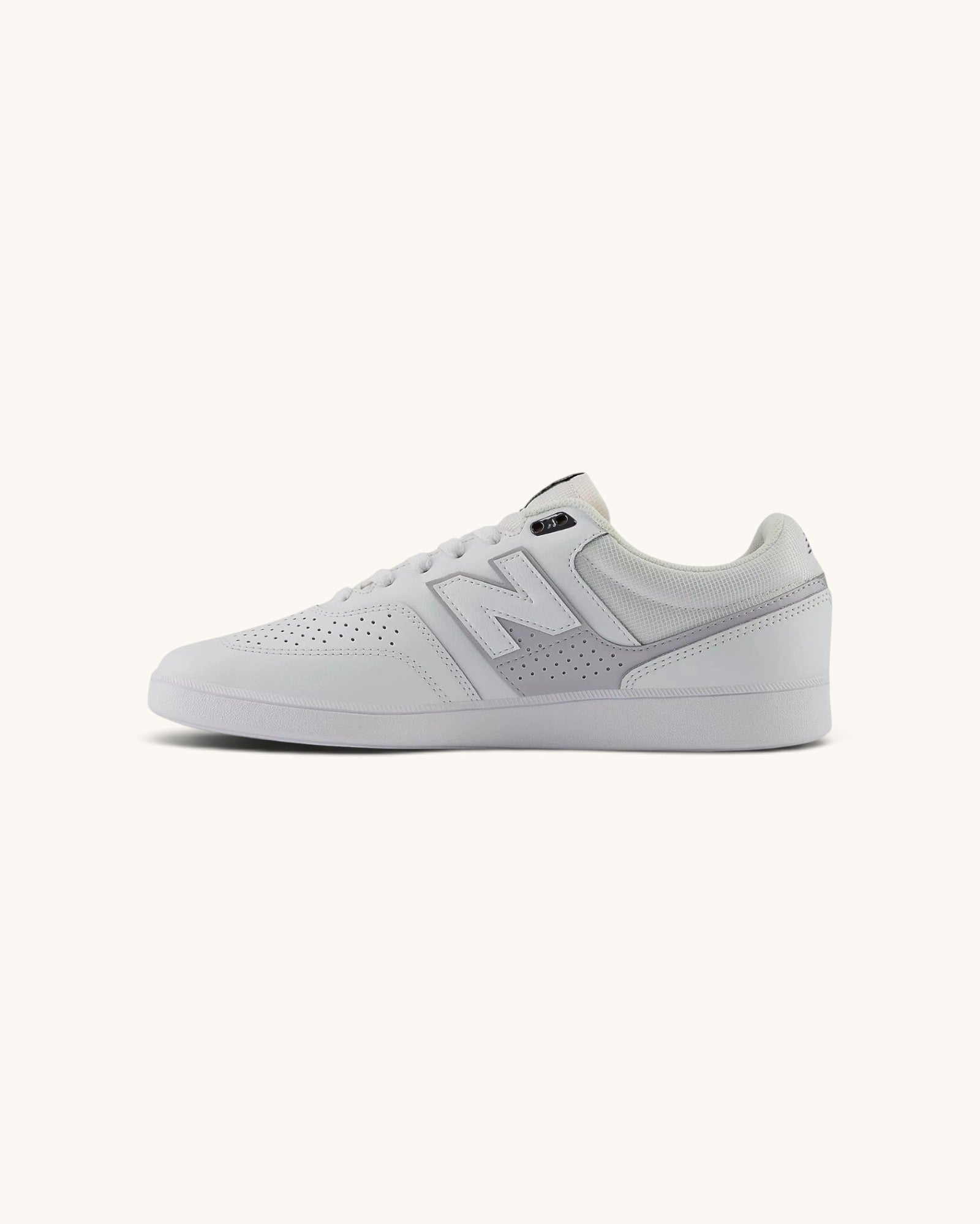 FRIDAY.COM.CO New Balance Numeric Westgate 508 skate shoes in white and grey suede and mesh with gum sole