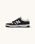 Zapatillas de skate FRIDAY.COM.CO New Balance Numeric 480 en gamuza negra y cuero blanco con diseño vintage