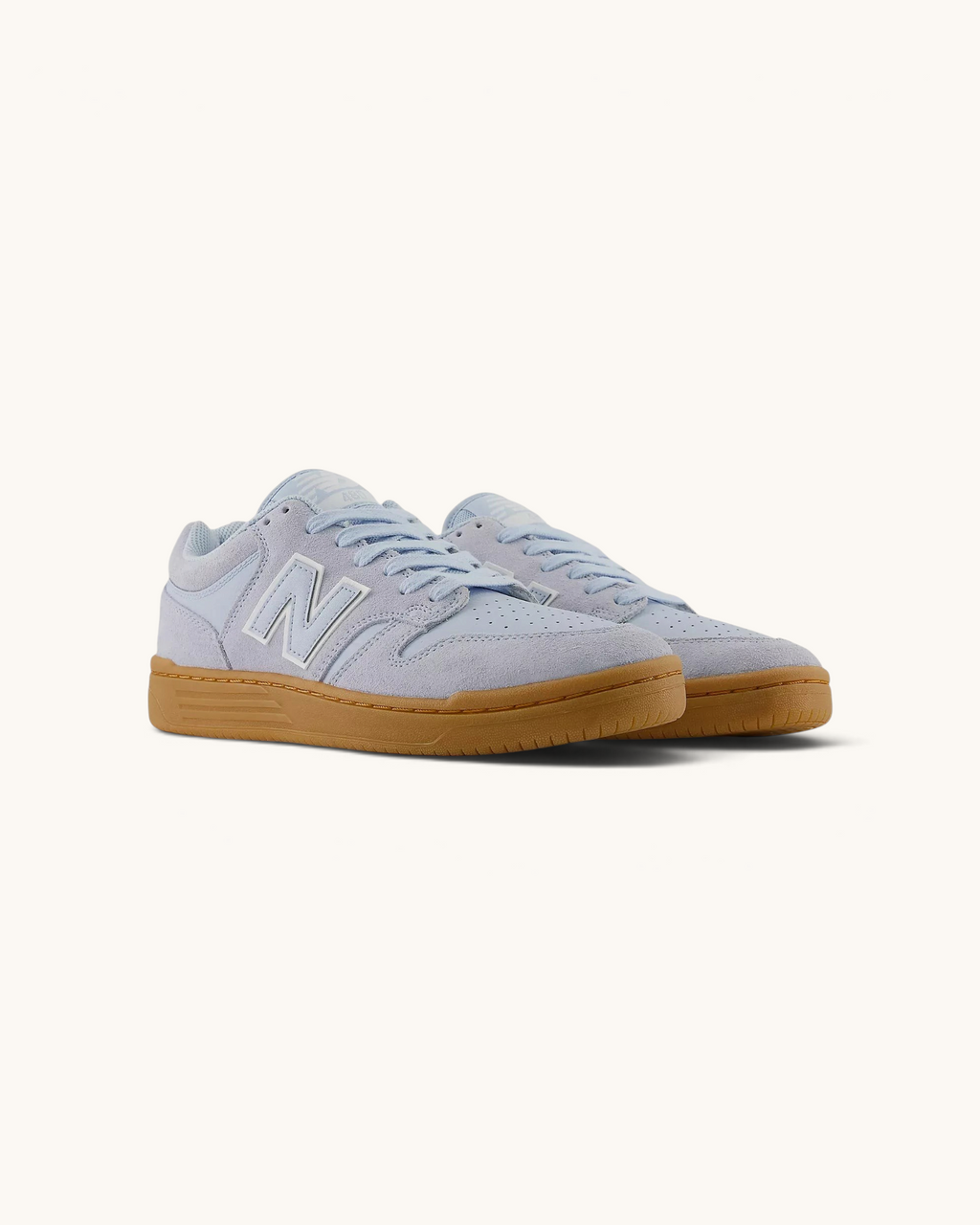Tenis FRIDAY.COM.CO New Balance Numeric 480 en gamuza azul Oxford con suela de goma y logo lateral