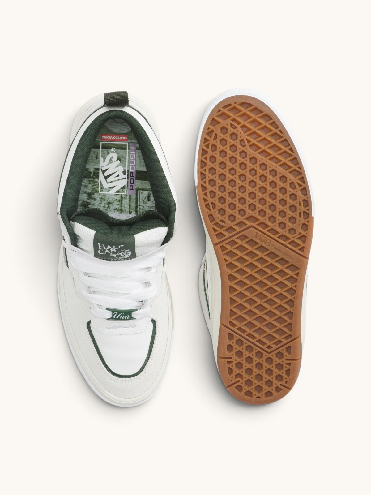 Tenis Vans Skate Half Cab Wafflecup Una Farrar Utility Block Blanc De Blanc