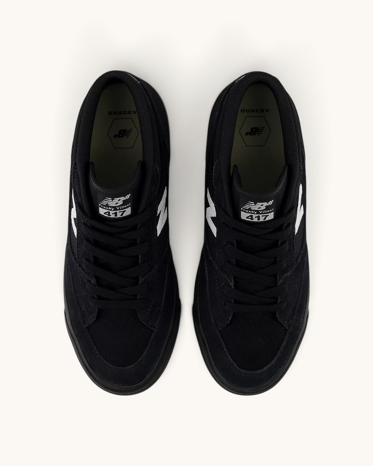 Zapatillas de skate FRIDAY.COM.CO New Balance Numeric 417 Franky Villani en color negro con detalles blancos