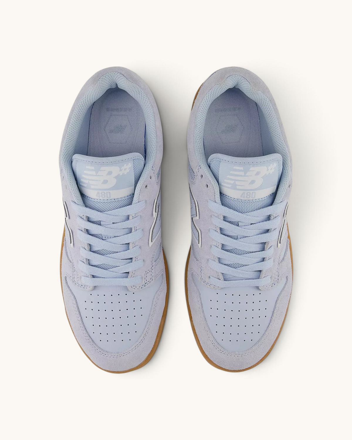 Tenis FRIDAY.COM.CO New Balance Numeric 480 Jamie Foy en azul Oxford, fabricados en gamuza con suela de goma.