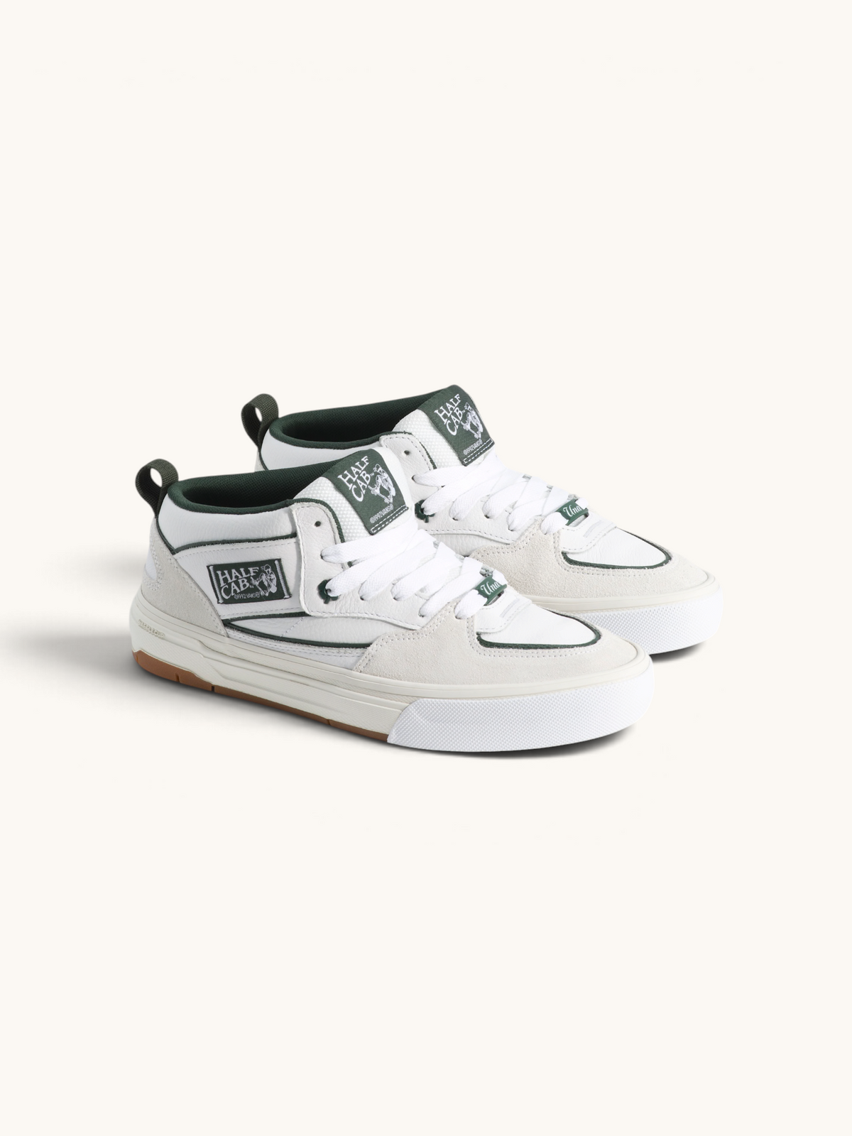 Tenis Vans Skate Half Cab Wafflecup Una Farrar Utility Block Blanc De Blanc