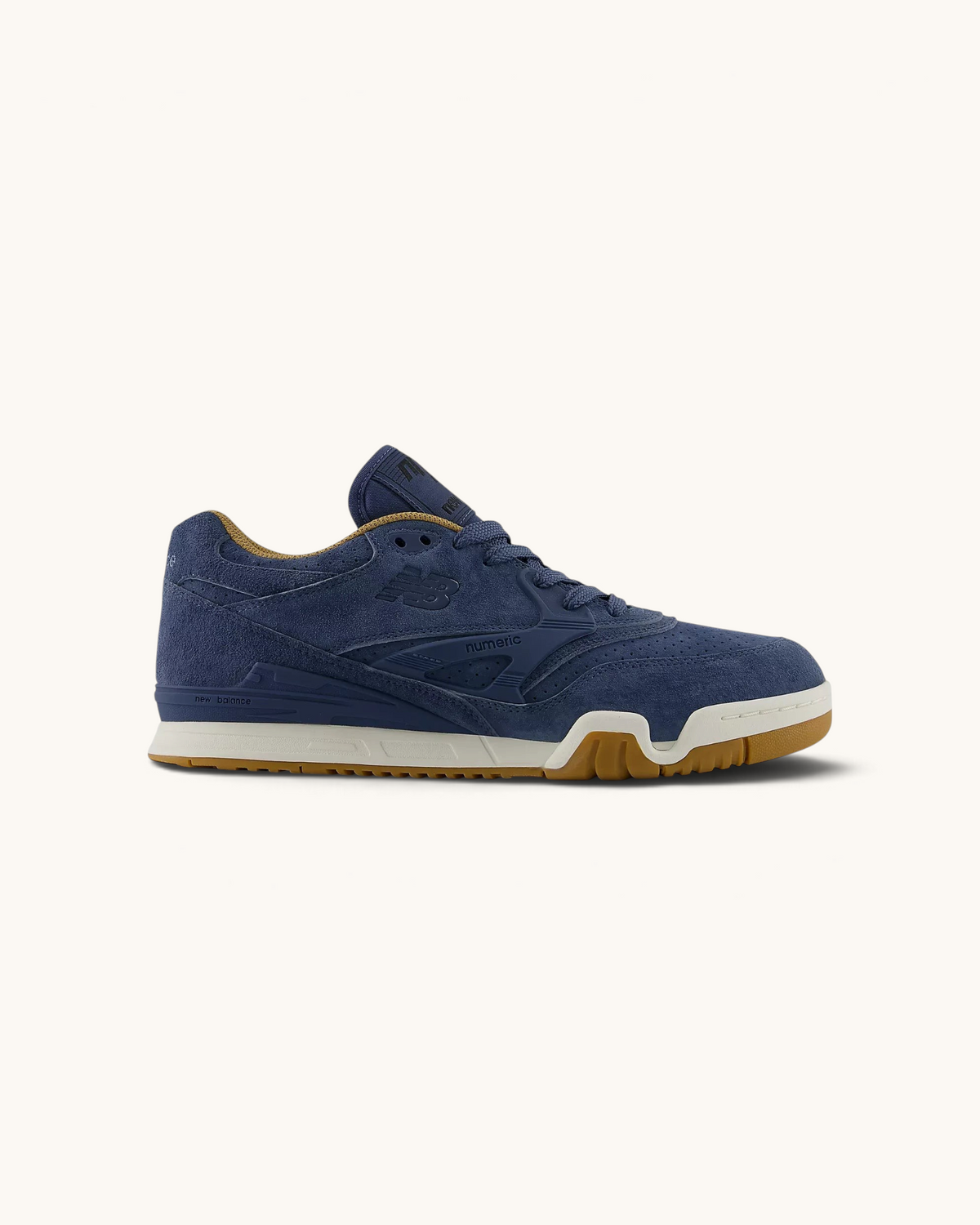 Tenis FRIDAY.COM.CO New Balance Numeric 770 en ante color azul índigo con suela de goma y diseño retro de skate