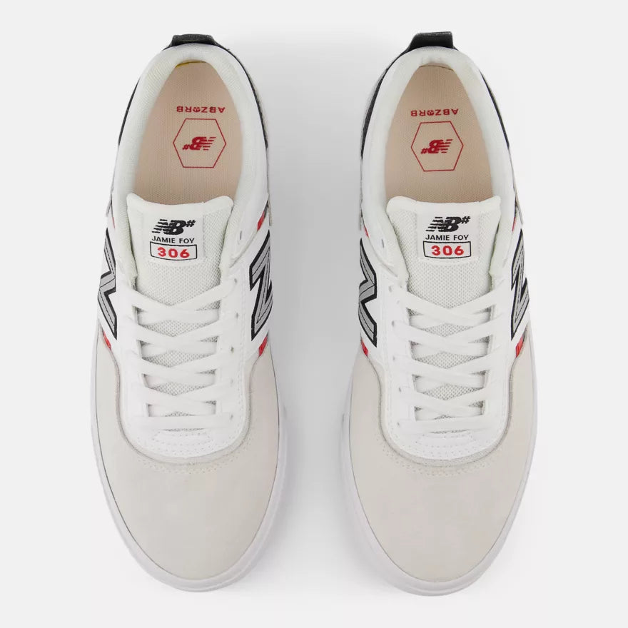 Tenis New Balance Numeric 306 Jamie Foy White & Red
