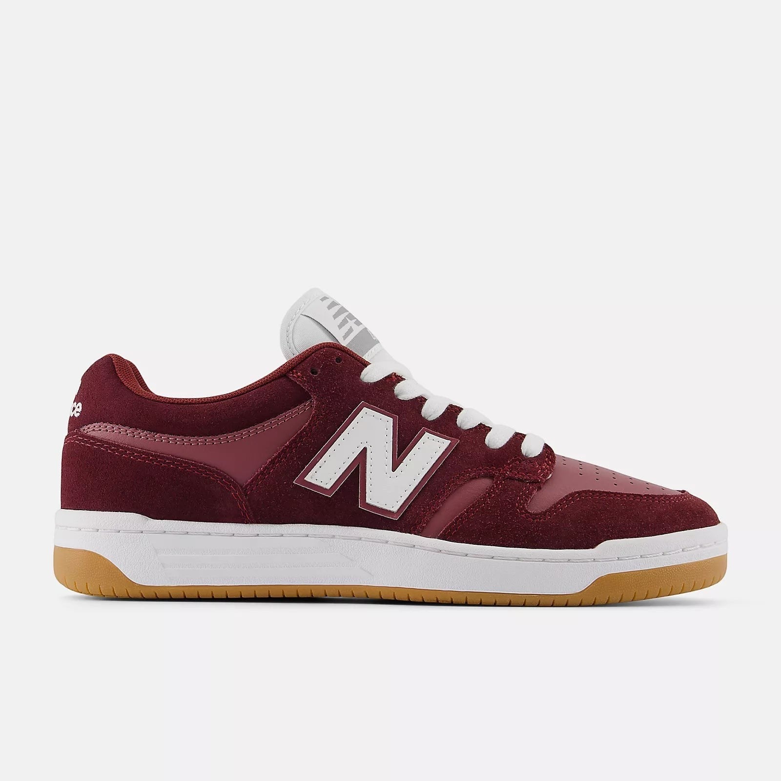 Tenis New Balance Numeric 480 Burgundy & White