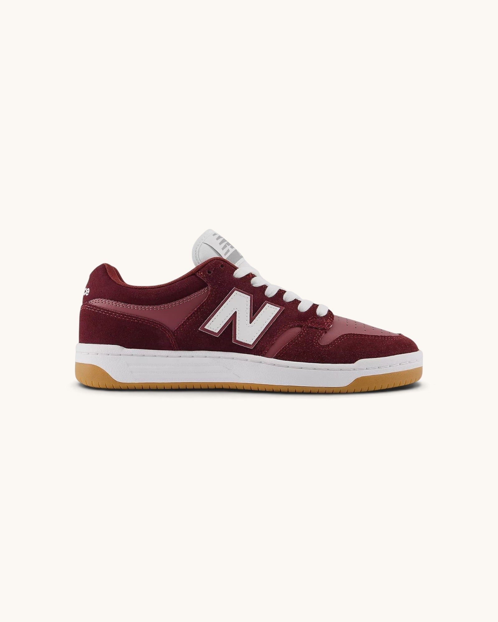 Tenis New Balance Numeric 480 Burgundy & White