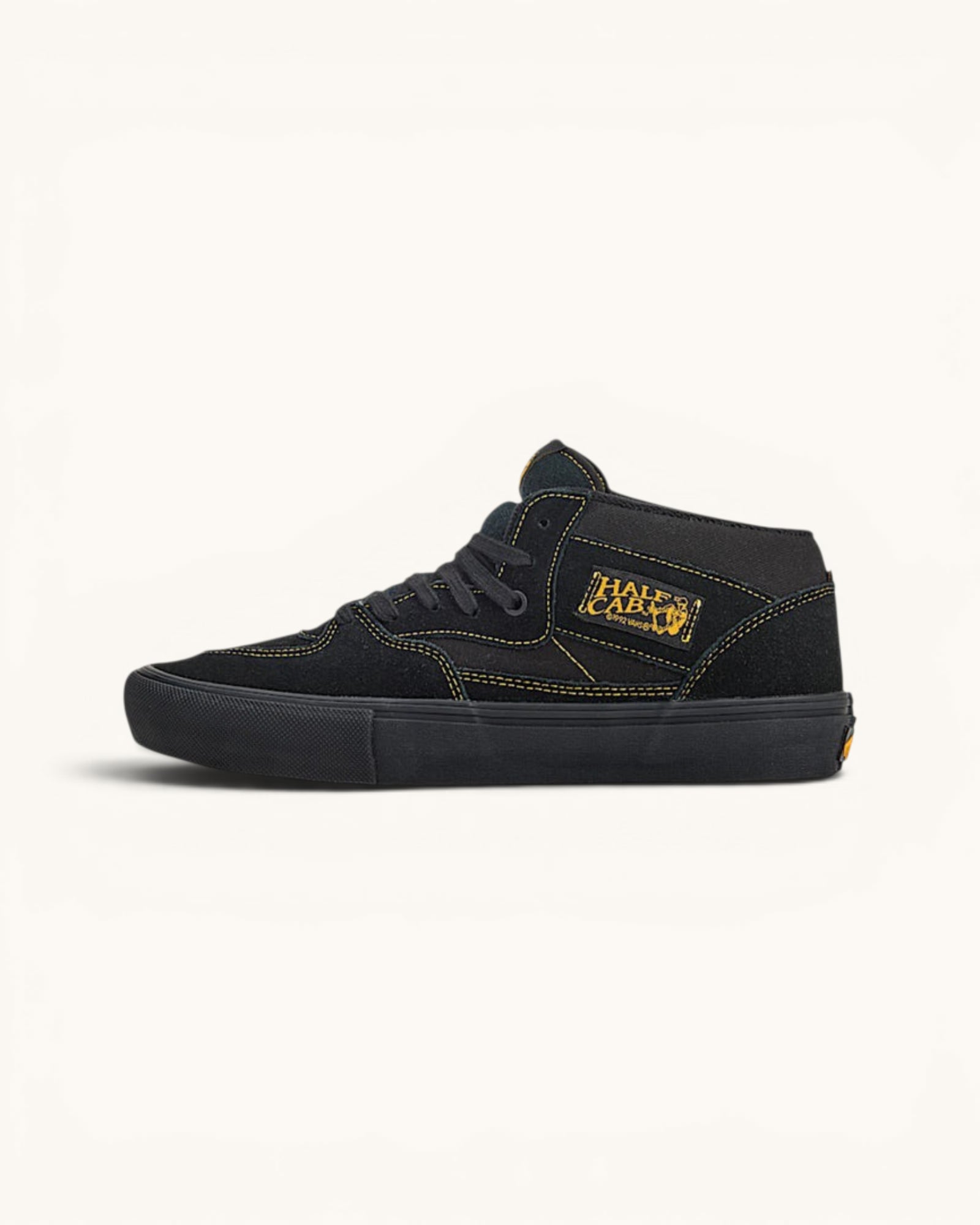 Tenis Vans Skate Half Cab Wafflecup Black  Mustard Yellow