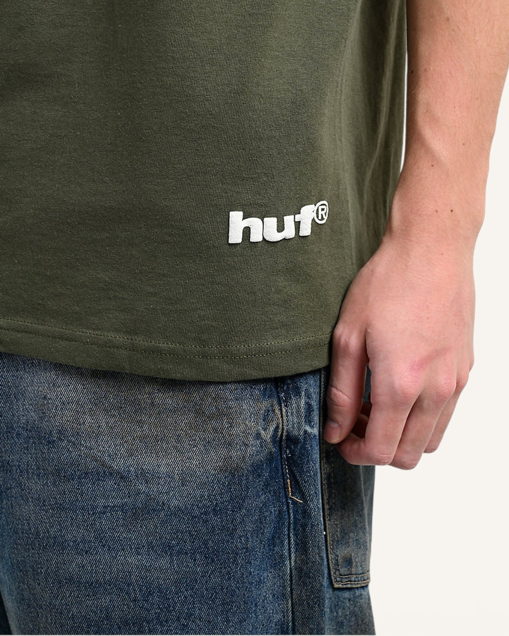 Camiseta Disney x HUF Mickey Mouse Worldwide Verde