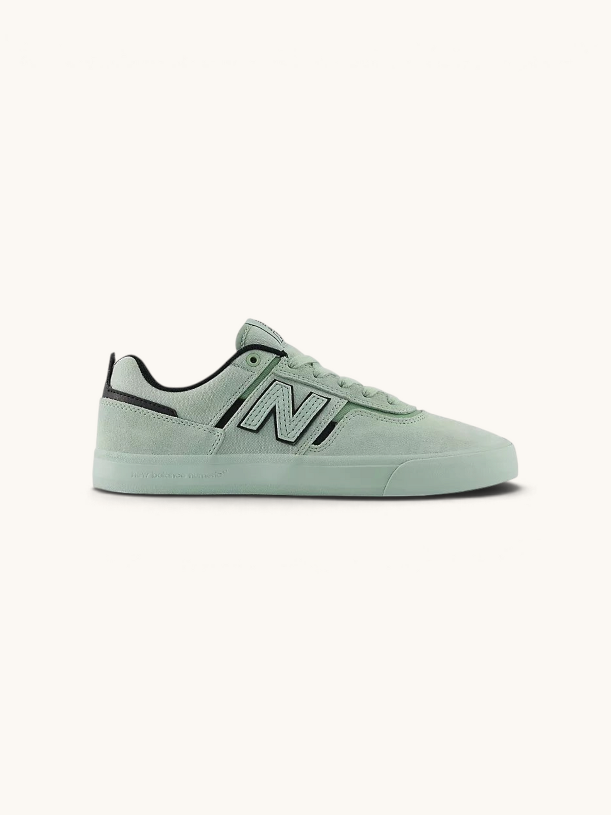 Zapatillas de skate FRIDAY.COM.CO New Balance Numeric 306 en color verde mosaico con ante y suela vulcanizada