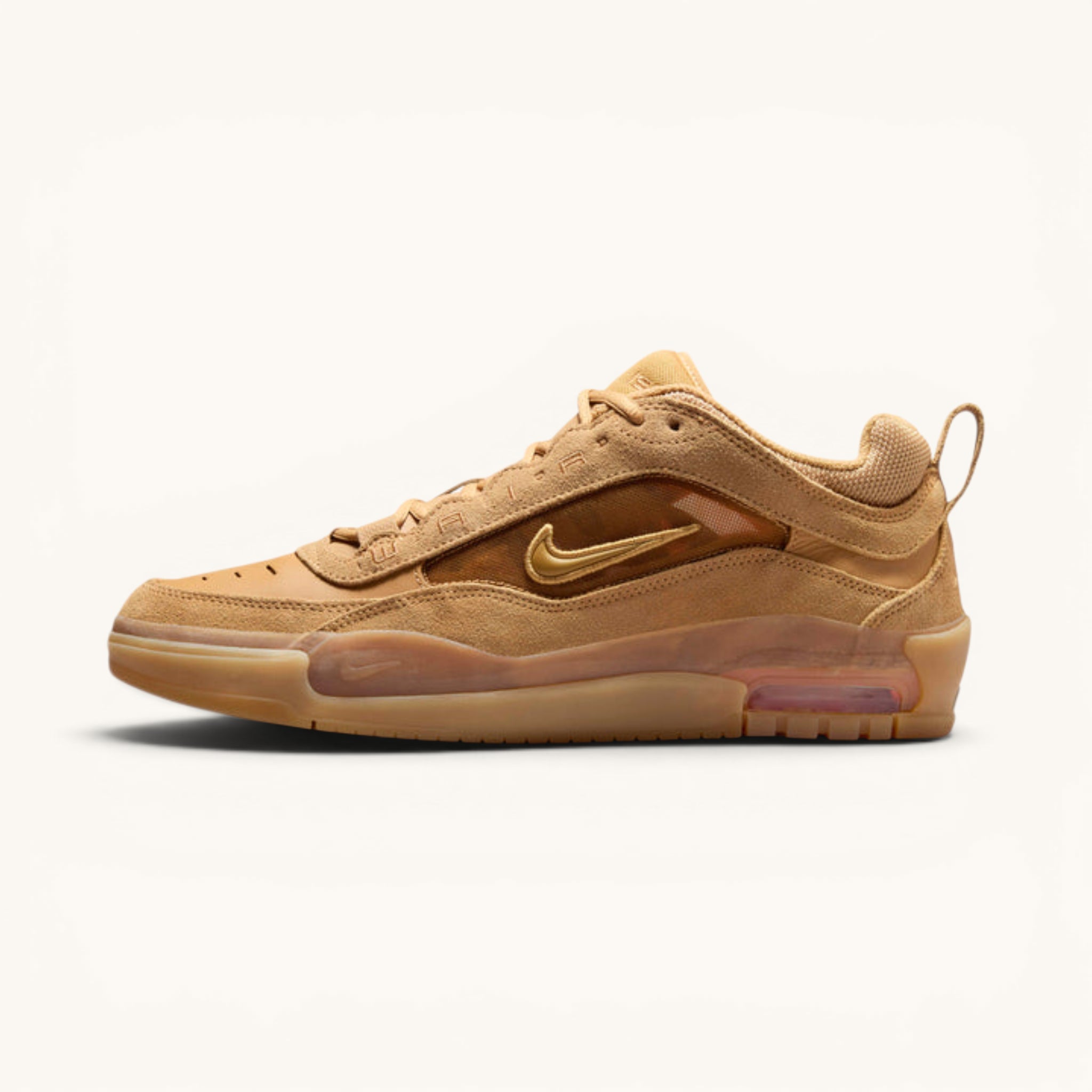 Tenis Nike SB Air Max Ishod Flax, Safety Orange, & Wheat