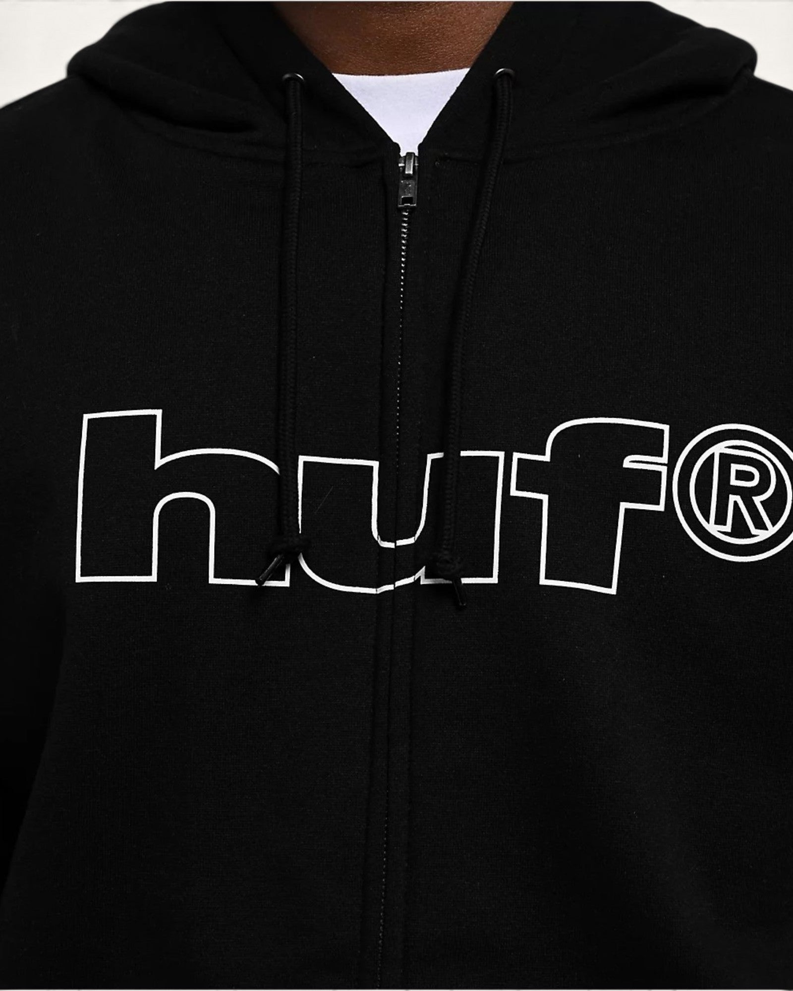 Buzo Disney x HUF Mickey Mouse Worldwide Tour Black Zip