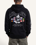 Buzo Disney x HUF Mickey Mouse Worldwide Tour Black Zip