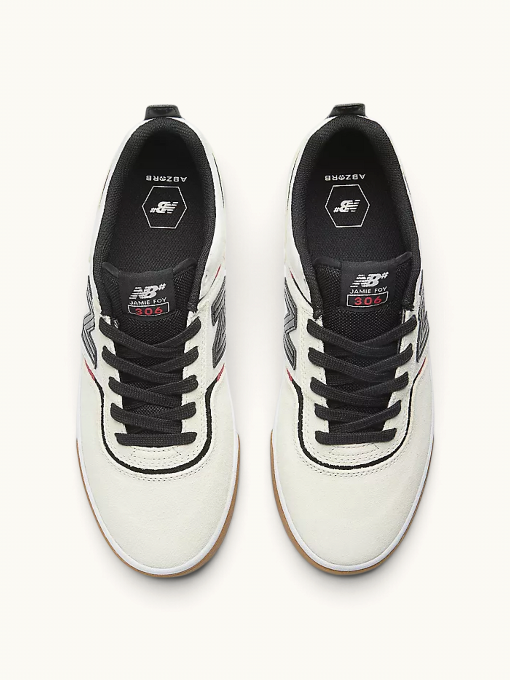 Tenis New Balance Numeric 306 Sea Salt with Black