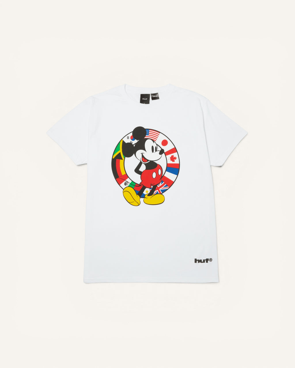 Camiseta Disney x HUF Mickey Mouse Worldwide Blanco