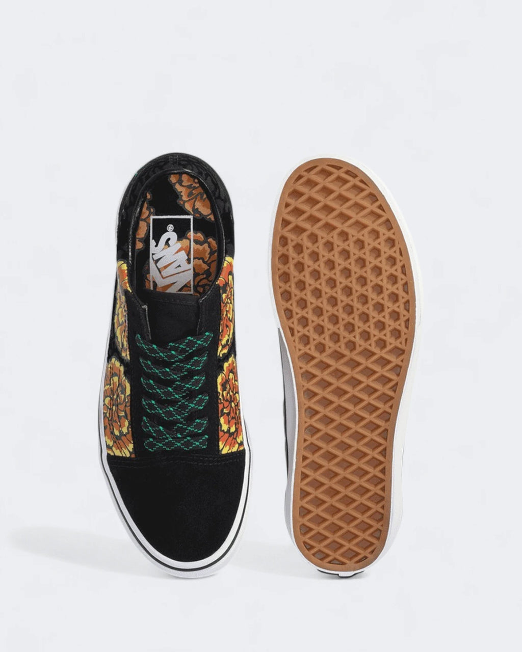 Tenis Vans Old Skool Dia De Los Muertos Black & Yellow