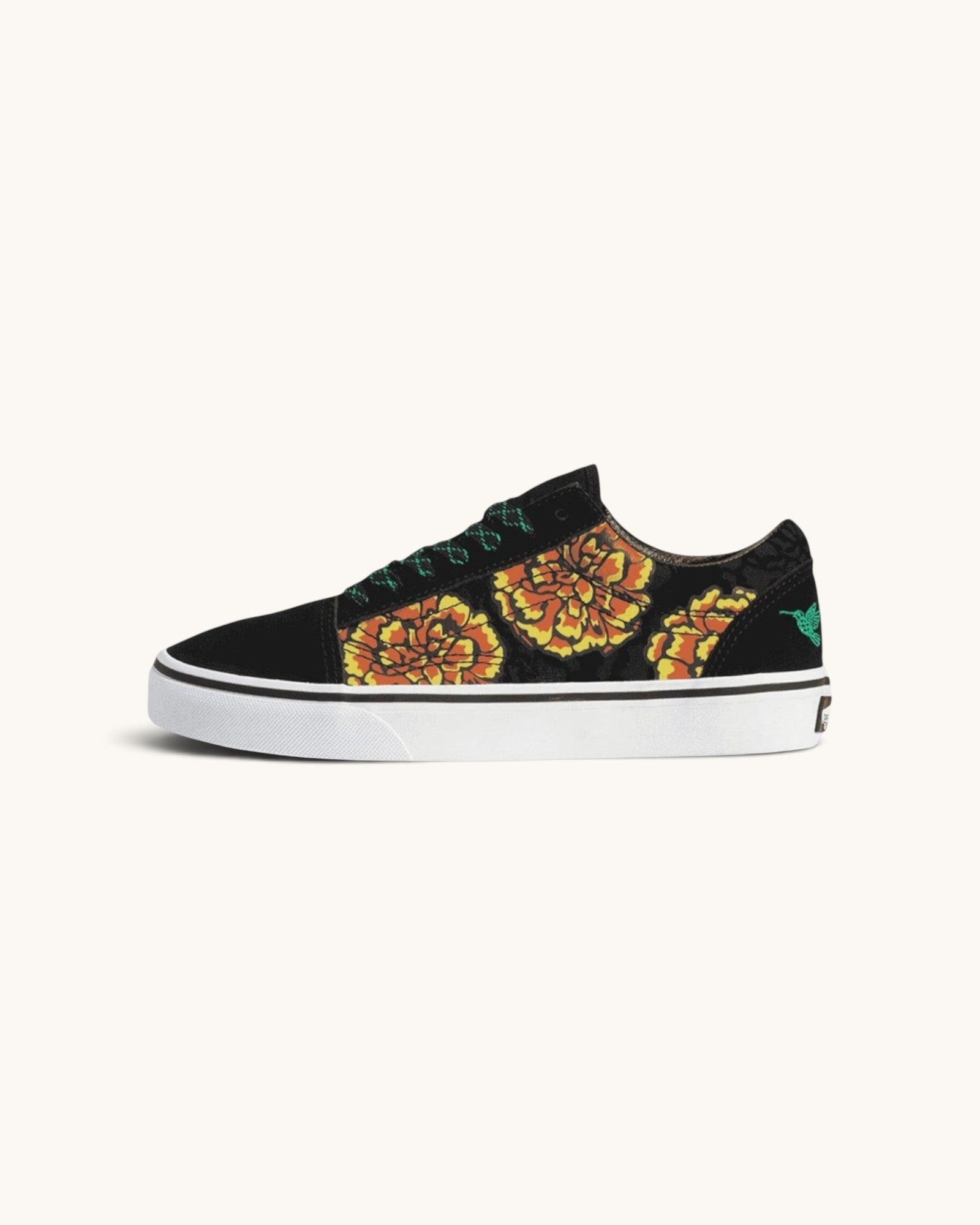 Tenis Vans Old Skool Dia De Los Muertos Black & Yellow
