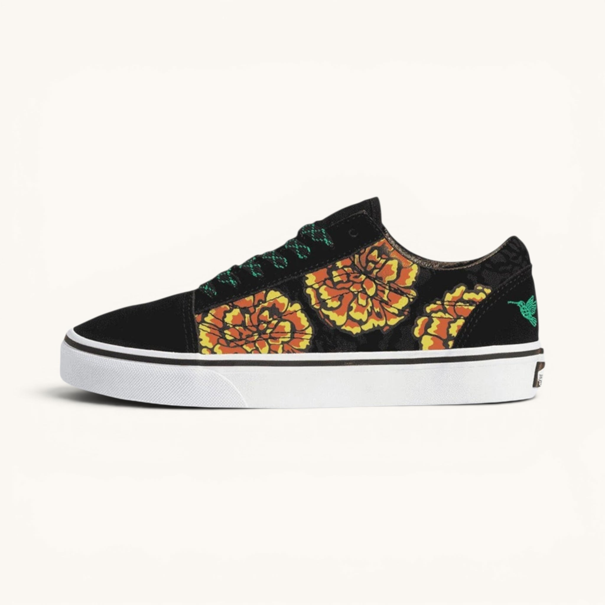Tenis Vans Old Skool Dia De Los Muertos Black & Yellow