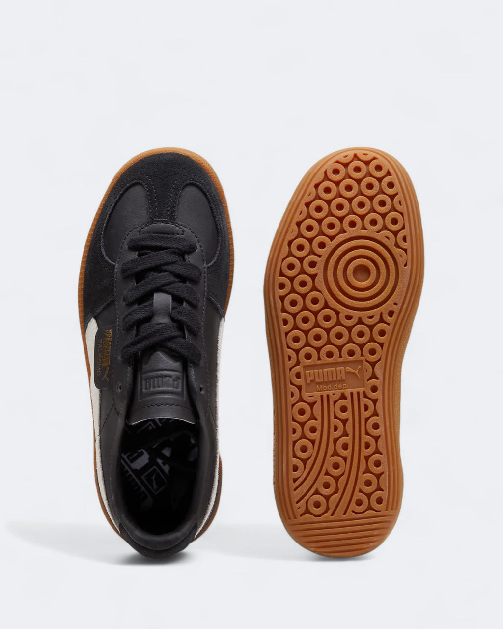 Tenis Puma Palermo Black, Feather Gray & Gum