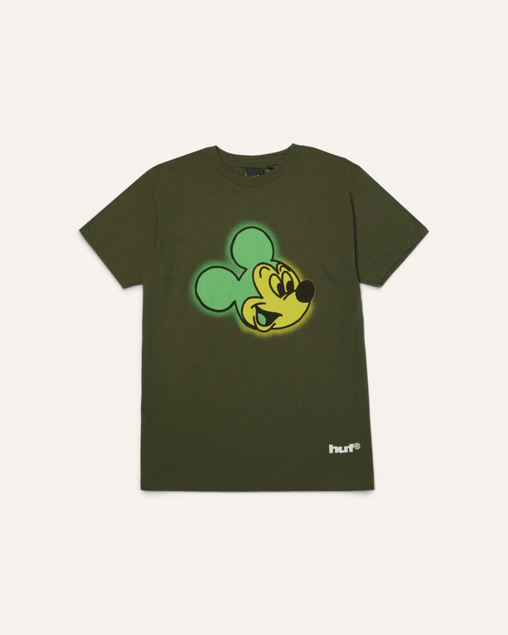 Camiseta Disney x HUF Mickey Mouse Worldwide Verde