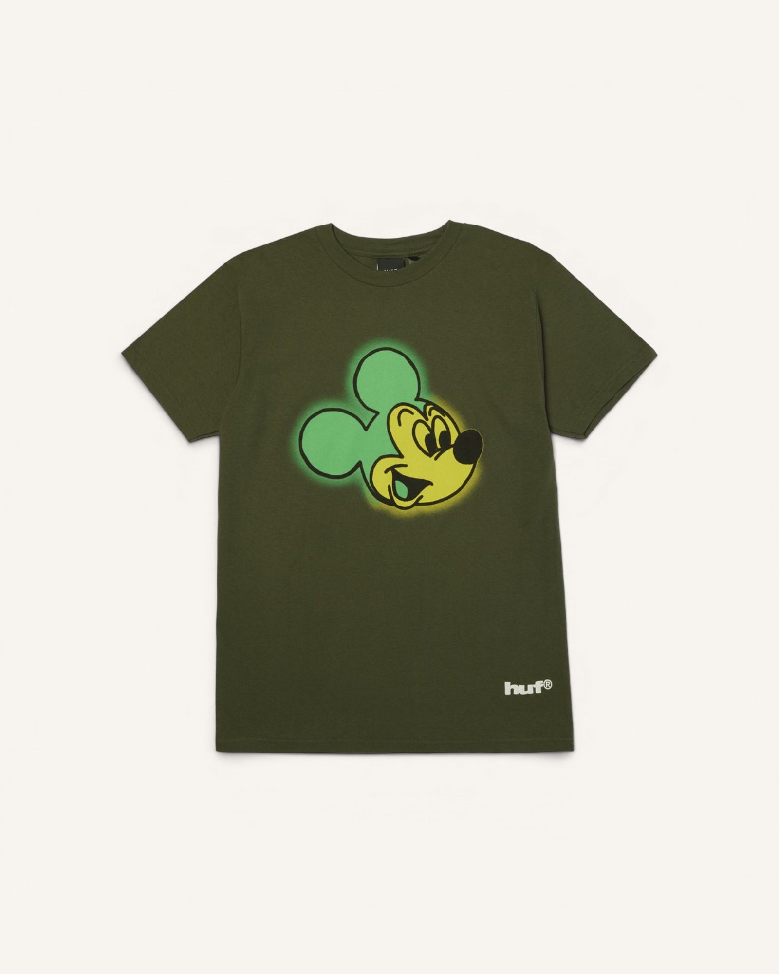 Camiseta Disney x HUF Mickey Mouse Worldwide Verde