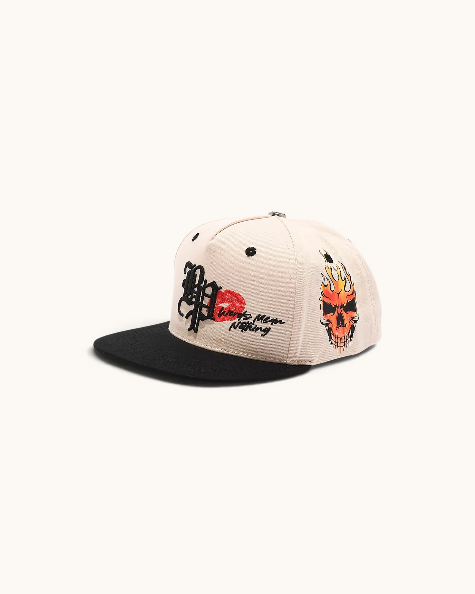 Gorra Broken Promises Crave Cream & Black Snapback
