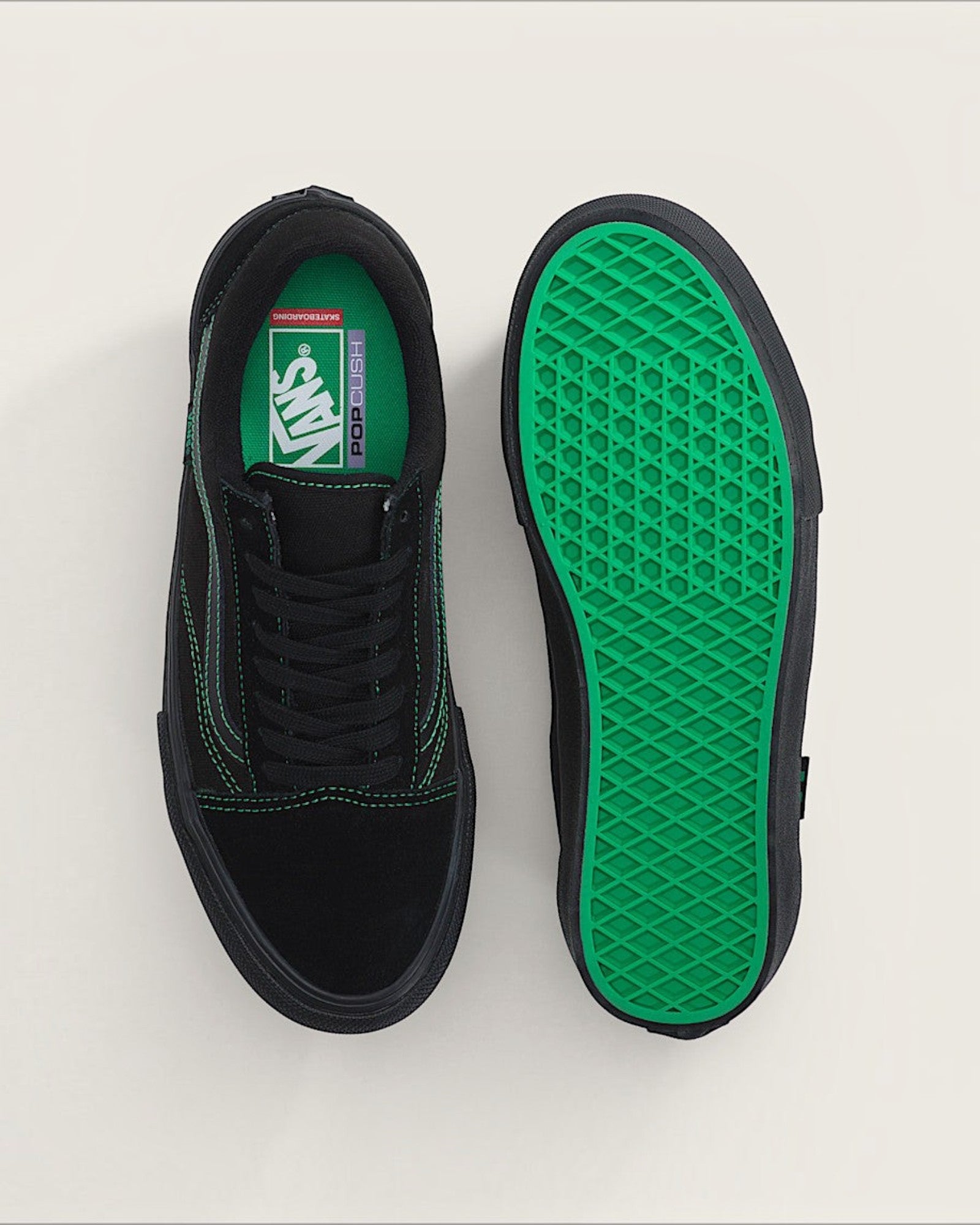 Tenis Vans Skate Old Skool Black Green